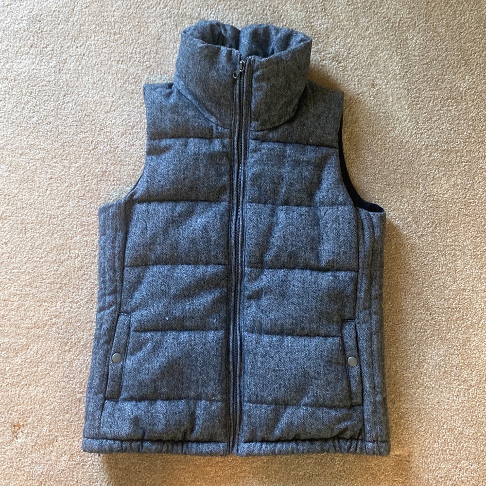 Fleece lined puffer vest
